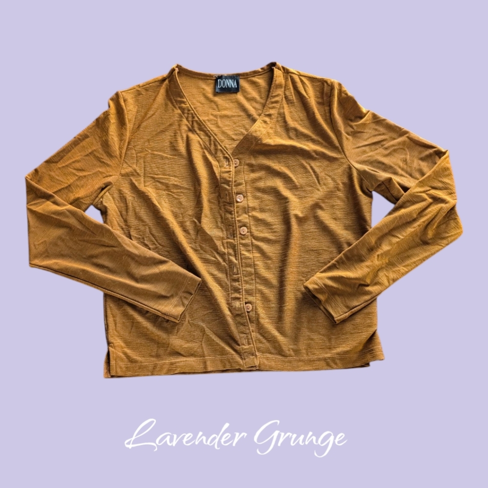 Iridescent Orange Cardigan